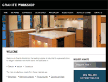 Tablet Screenshot of graniteworkshop.co.nz